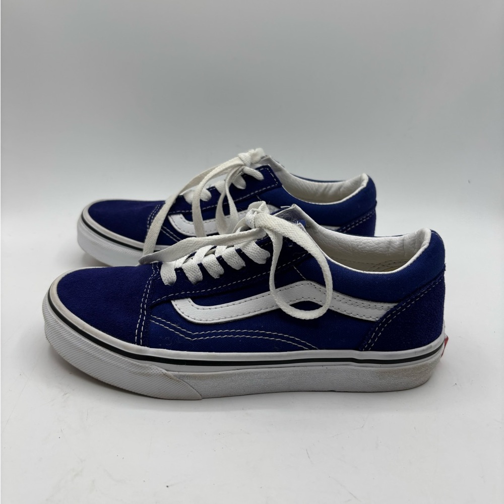 Vans Kids Blue and White Sneakers size 3